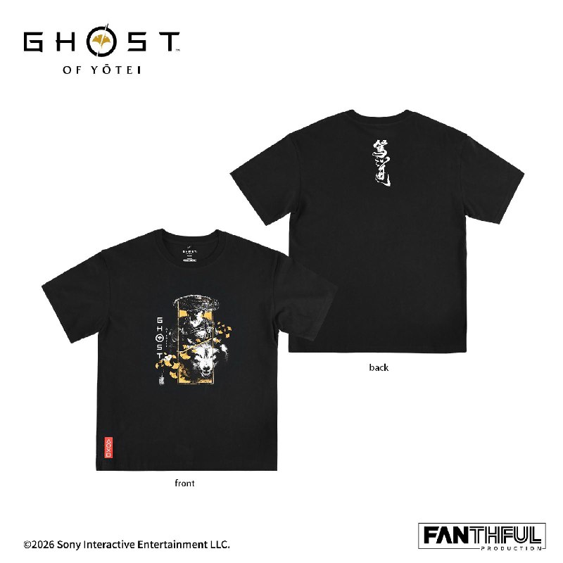 FANTHFUL《羊蹄山之魂》官方正版授权系列周边将于2026年3月发售，该系列周边共八款，以主人公“怨灵化身”阿笃与伙伴狼为主题，以银杏落叶的金黄为基础色调，选取了战斗姿态、旅途剪影、写意的人物原稿以及游戏内出现的经典视觉要素