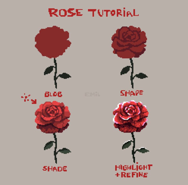 像素绘画教学 by @EmilPixel