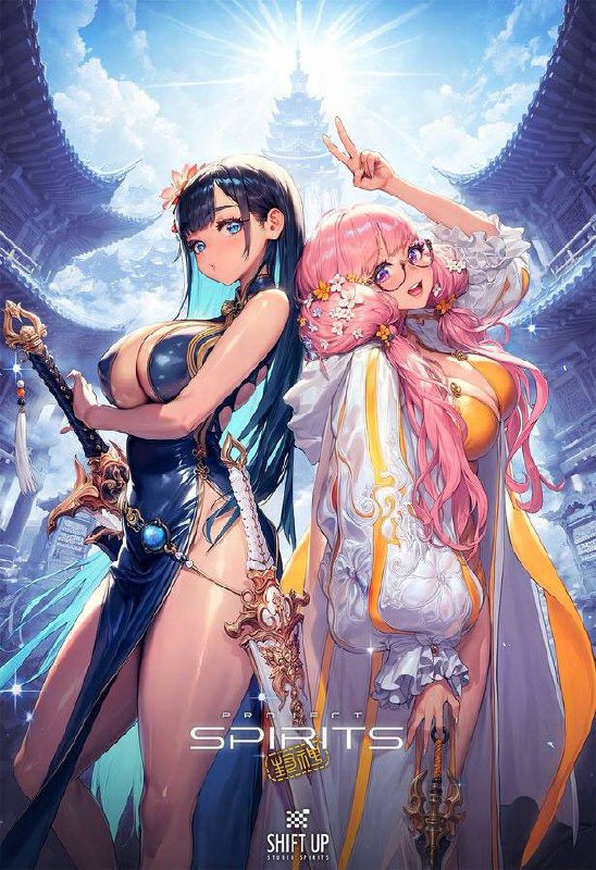 「Shift Up」工作室新作《Project Spirits》最新视觉图公开，本作是一款主打“东方幻想风”的亚文化跨平台游戏，是工作室继《剑星》和《妮姬：胜利女神》之后的全新IP，目前正在招聘相关工作人员