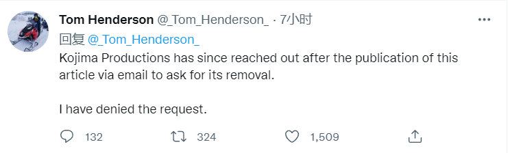 据行业知名爆料人Tom Henderson透露，小岛秀夫正在开发一款名为《OVERDOSE》的新恐怖游戏，并且他已经收到了相关演示视频