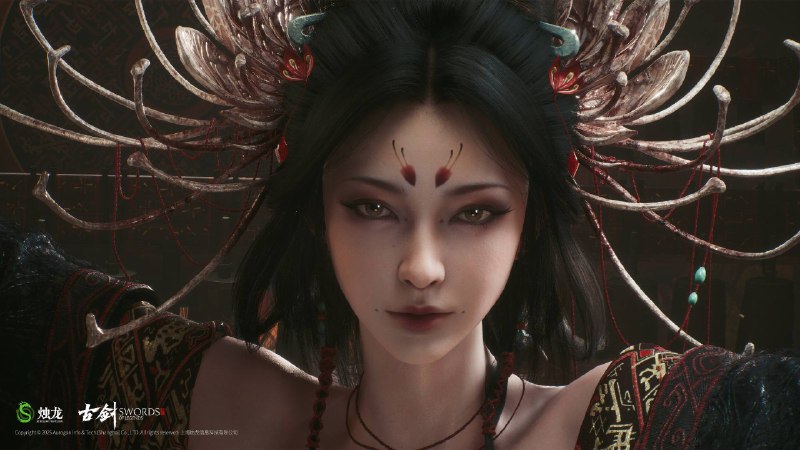 「古剑奇谭」系列ARPG《古剑》官方分享了一组壁纸，本作采用虚幻5引擎打造，将在未来以单机买断制形式登陆主机及PC平台