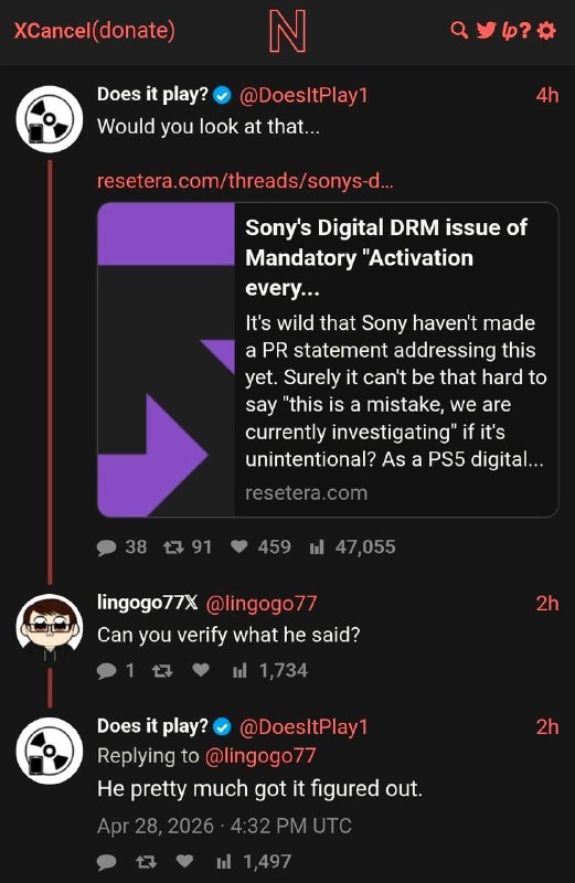 TL;DRPlayStation 数字版游戏 30天验证只是临时性的 DRM，并非永久性的