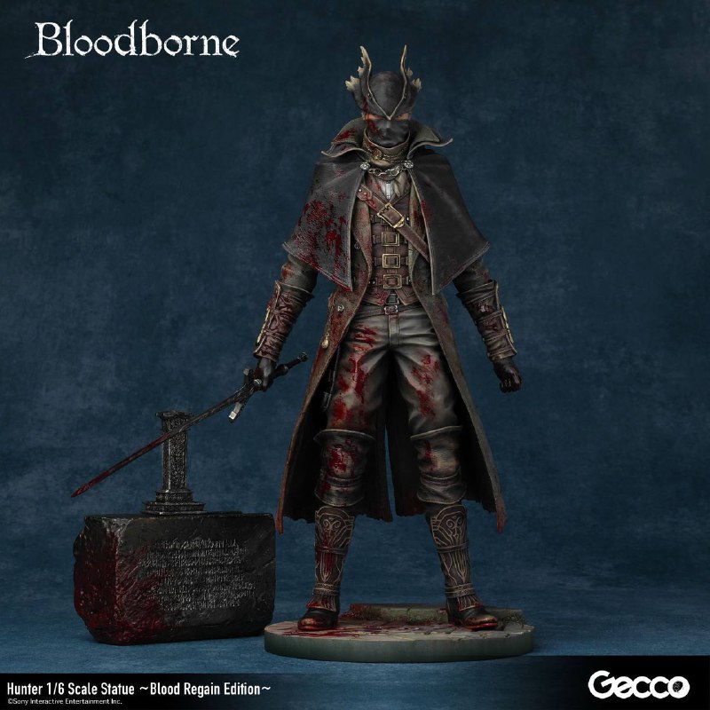 Gecco《血源诅咒》 1/6 雕塑 现已开订，预计 10-12月 发售，售价 79800 日元